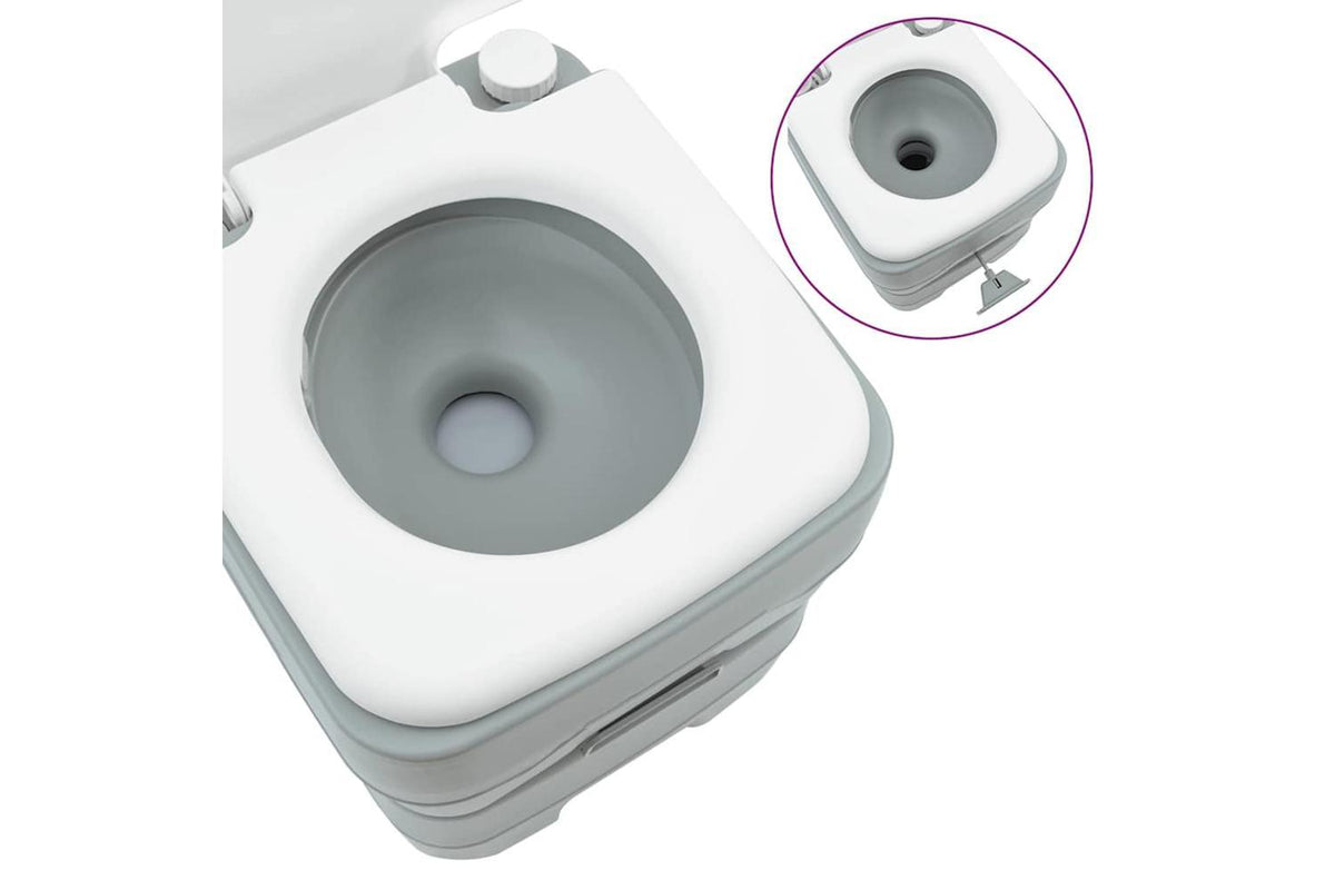 Vidaxl Camping Toilet Grey 41.5 X 36.5 X 42 Cm-6