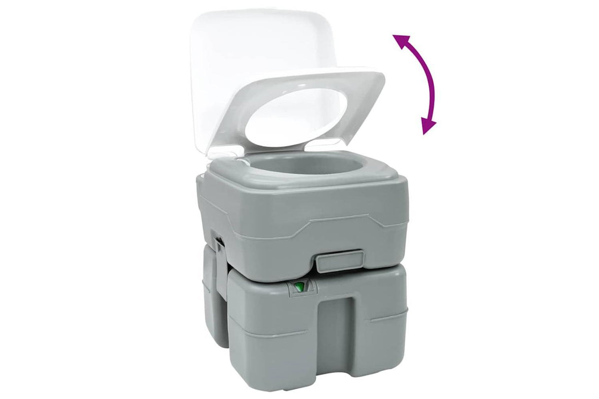 Vidaxl Camping Toilet Grey 41.5 X 36.5 X 42 Cm-10