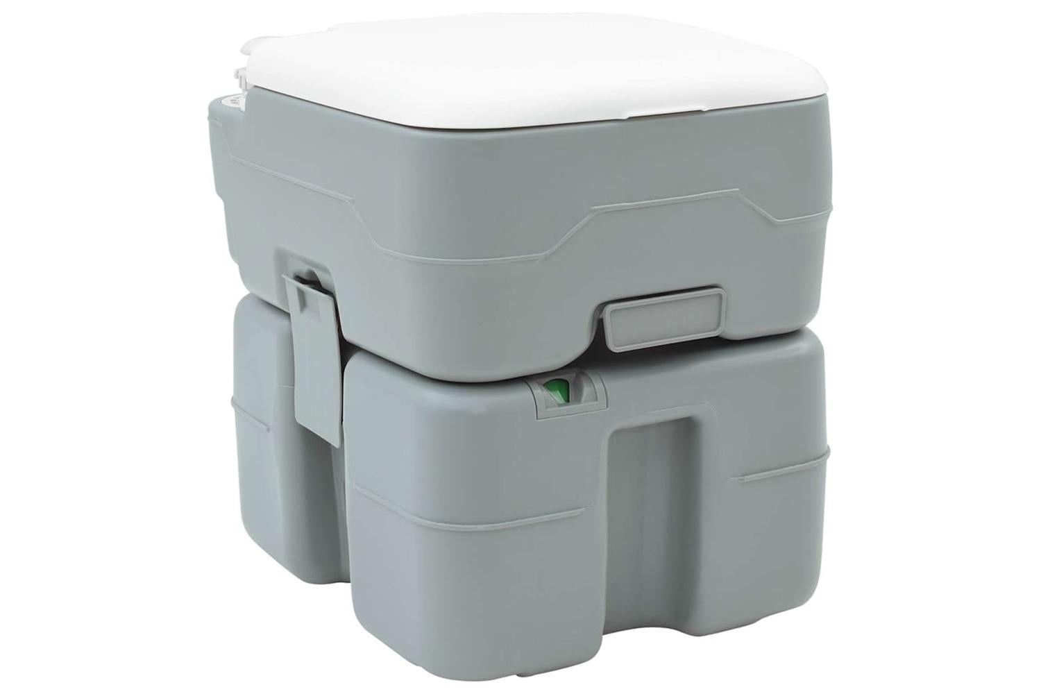 Vidaxl Camping Toilet Set 2 Pcs Grey 50.5 X 33 X 103 Cm-5
