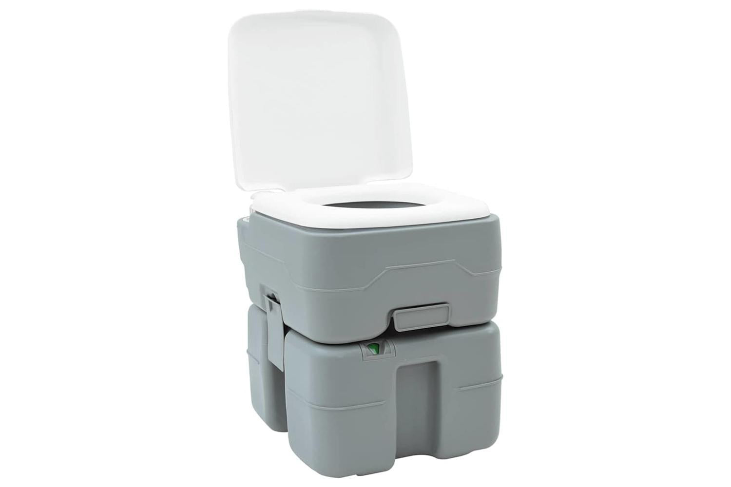 Vidaxl Camping Toilet Set 2 Pcs Grey 50.5 X 33 X 103 Cm-6