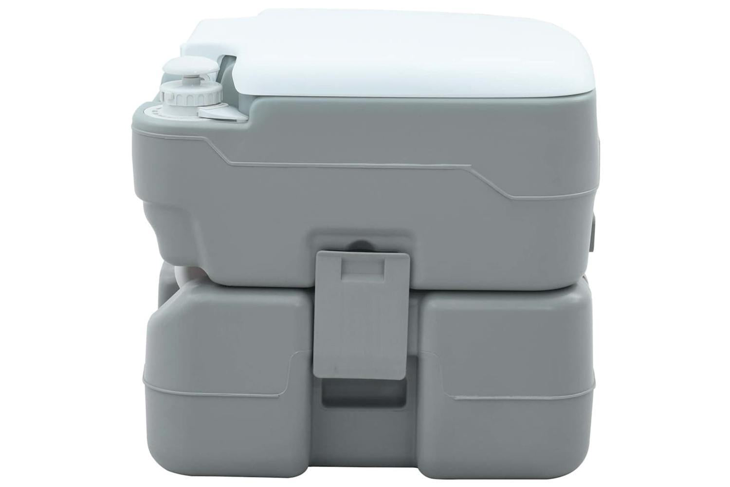 Vidaxl Camping Toilet Manual Grey And White 41.5 X 36.5 X 37.5 Cm-4