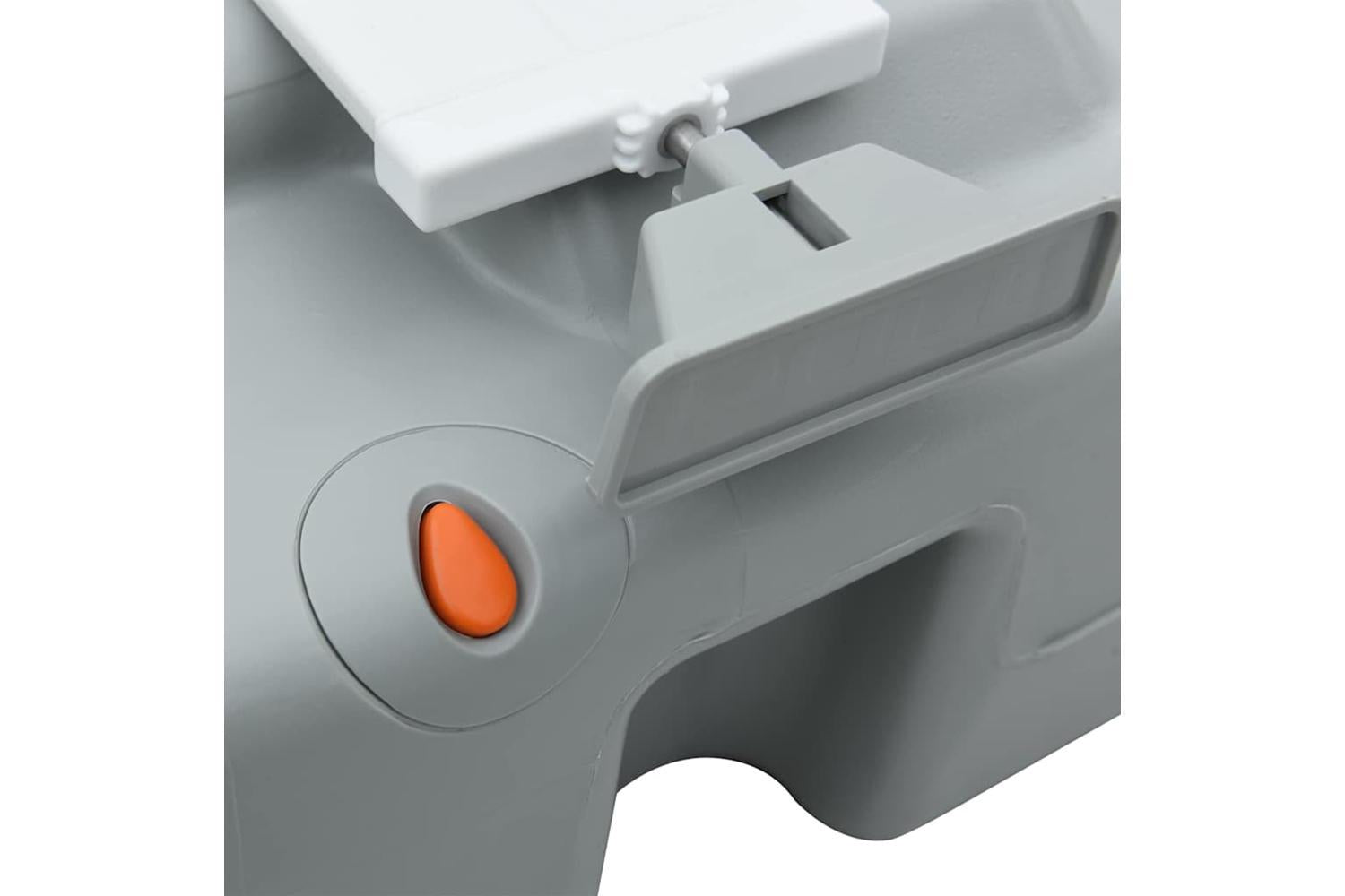 Vidaxl Camping Toilet Manual Grey And White 41.5 X 36.5 X 37.5 Cm-6