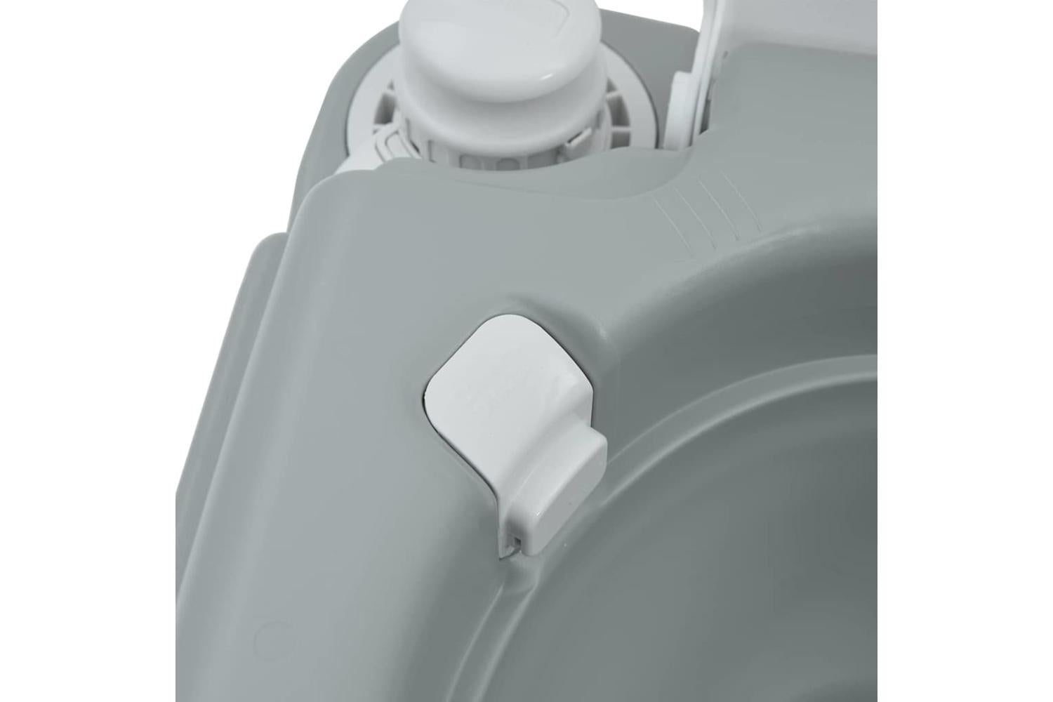 Vidaxl Camping Toilet Manual Grey And White 41.5 X 36.5 X 37.5 Cm-7