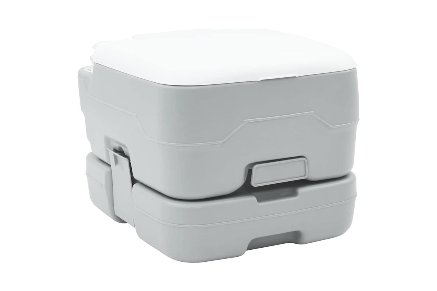 Vidaxl Camping Toilet Grey And White 41.5 X 36.5 X 30 Cm Polyethylene