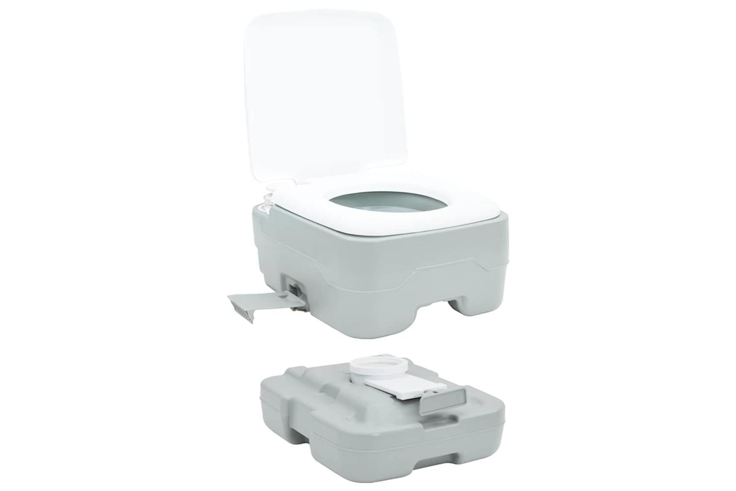 Vidaxl Camping Toilet Grey And White 41.5 X 36.5 X 30 Cm Polyethylene-10