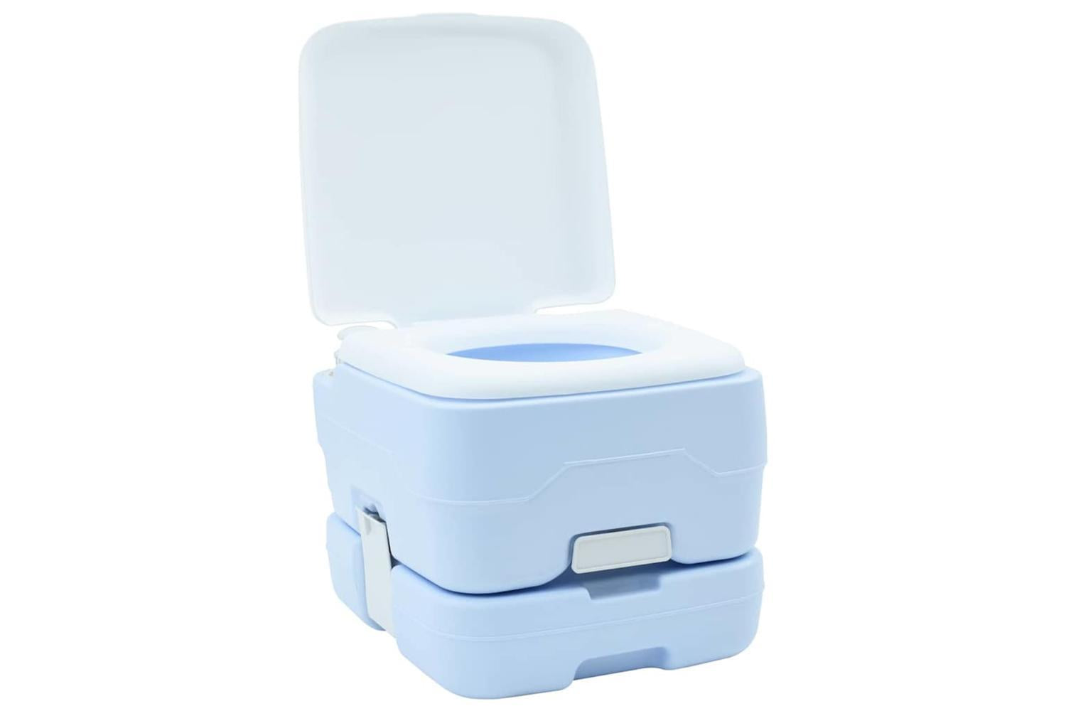 Vidaxl Camping Toilet Manual Light Blue And White 41.5 X 36.5 X 30 Cm-2