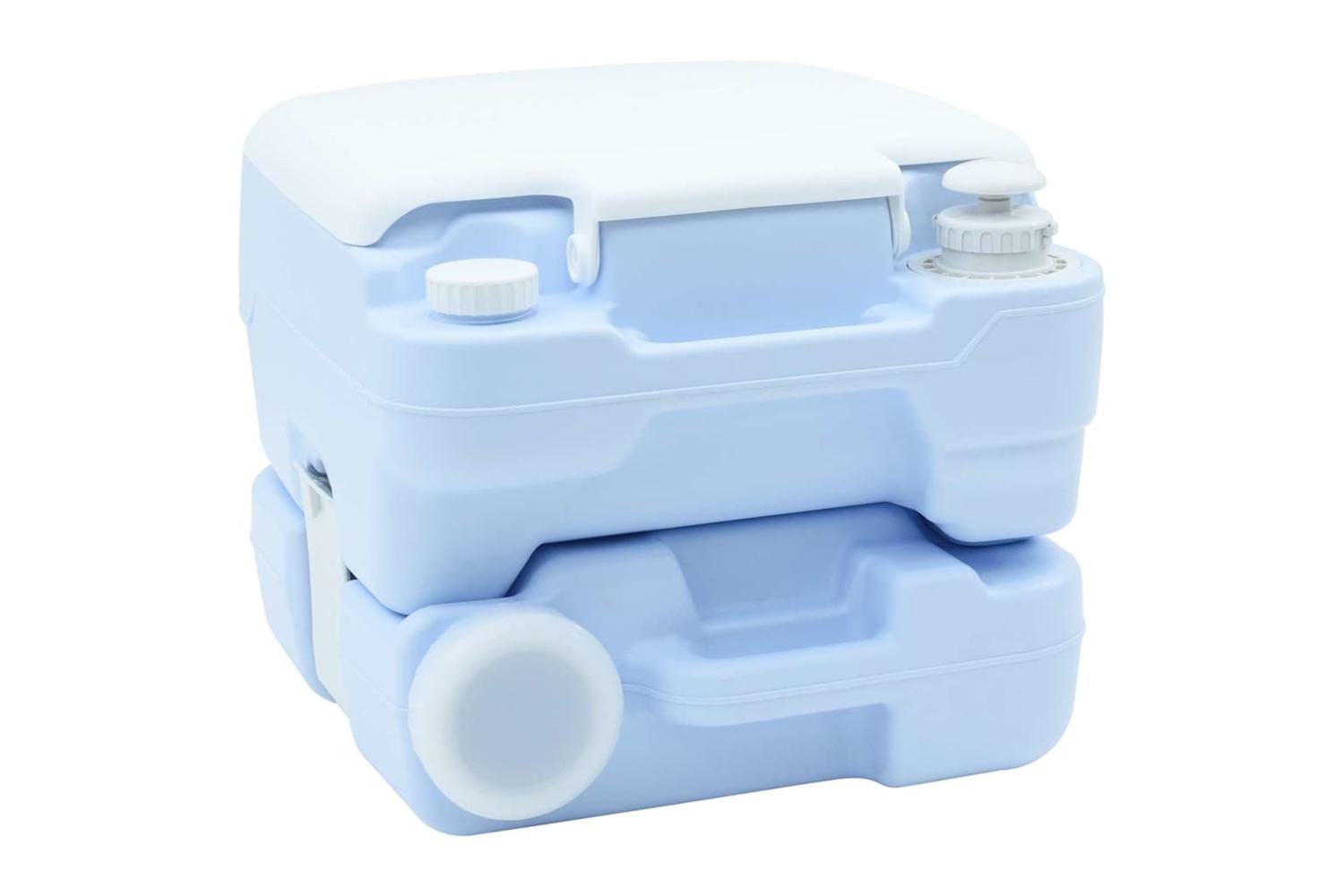 Vidaxl Camping Toilet Manual Light Blue And White 41.5 X 36.5 X 30 Cm-5