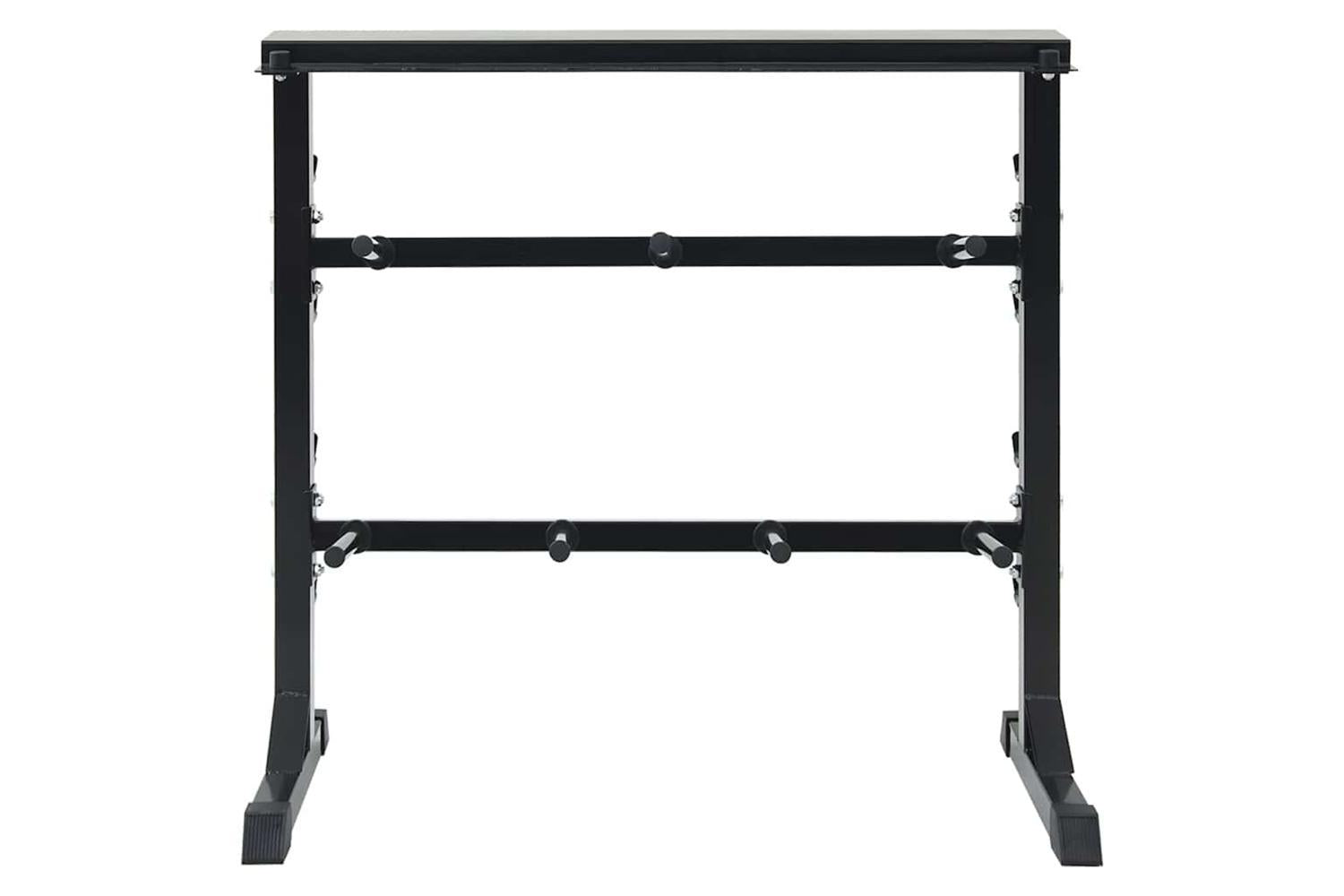 Vidaxl Dumbbell Rack Black 99 X 45 X 95.5 Cm Powder-coated Steel-3