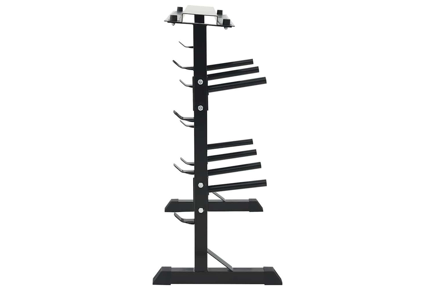 Vidaxl Dumbbell Rack Black 99 X 45 X 95.5 Cm Powder-coated Steel-4
