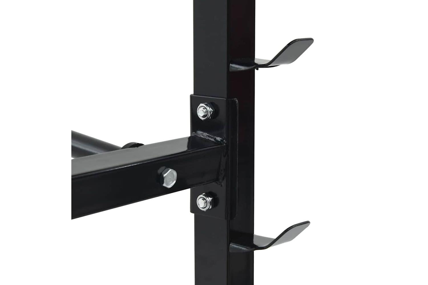 Vidaxl Dumbbell Rack Black 99 X 45 X 95.5 Cm Powder-coated Steel-5