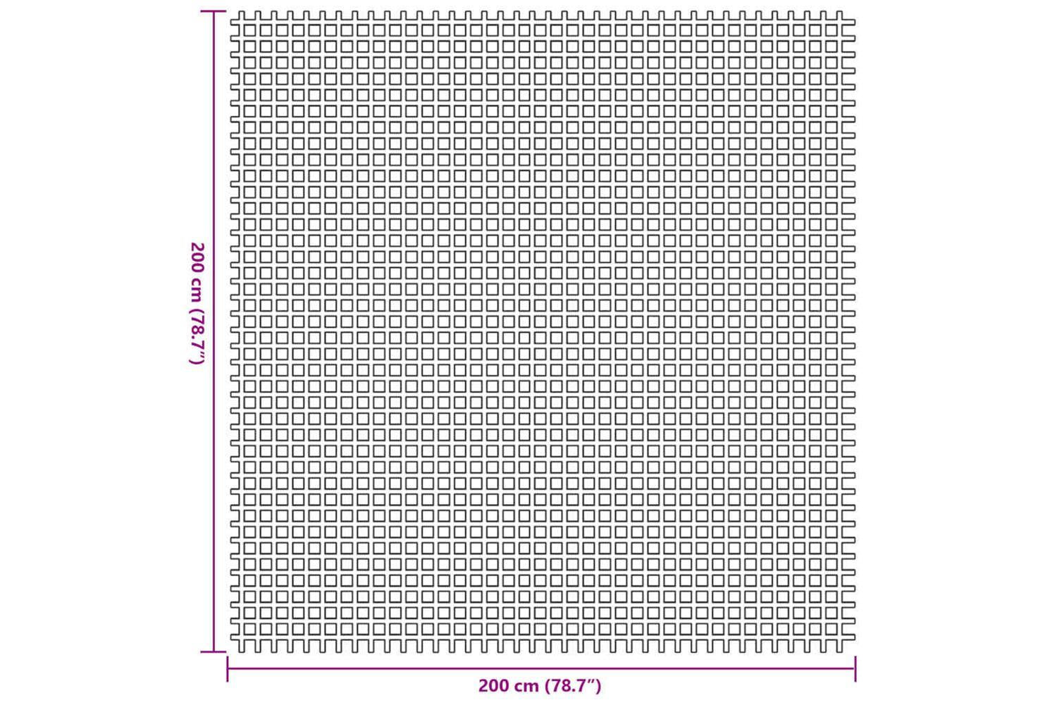 Vidaxl Tent Carpet Anthracite 200 X 200 Cm Polyester-7