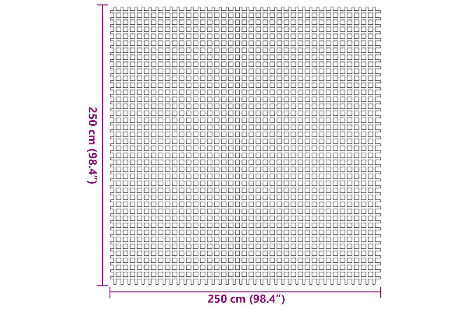Vidaxl Tent Carpet Blue 250 X 250 Cm Polyester-7