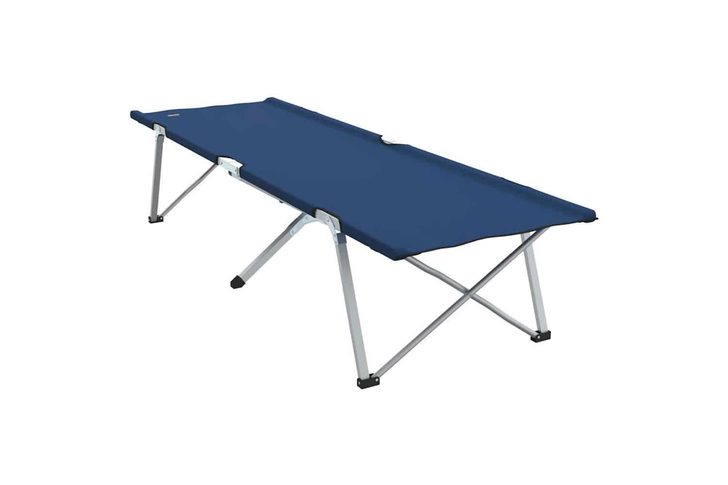 Vidaxl Folding Camping Bed Blue 194 X 62.5 X 42.5 Cm Oxford And Steel-7