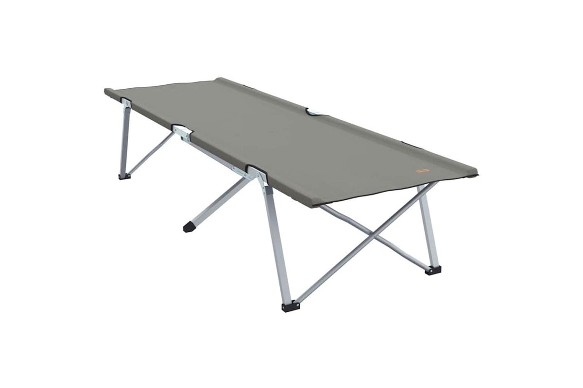Vidaxl Folding Camping Bed Grey 194 X 62.5 X 42.5 Cm Oxford And Steel-2