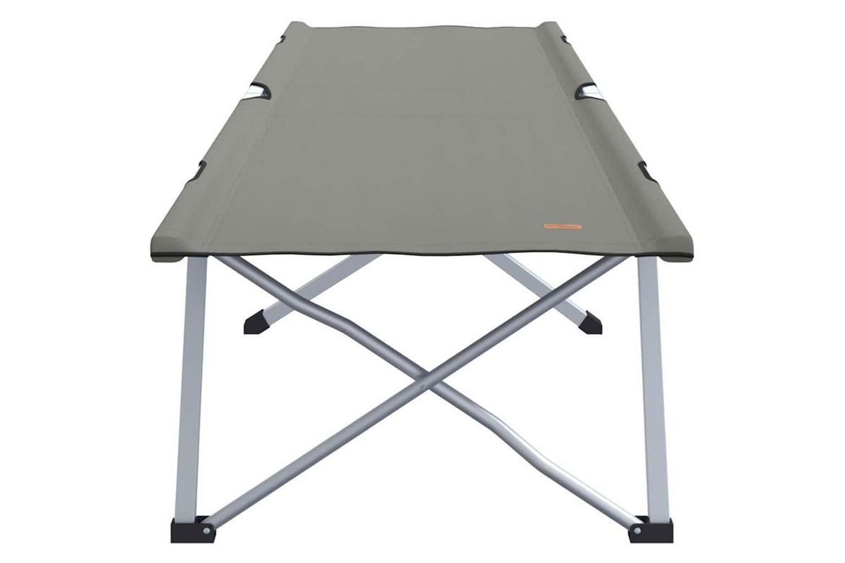 Vidaxl Folding Camping Bed Grey 194 X 62.5 X 42.5 Cm Oxford And Steel-4