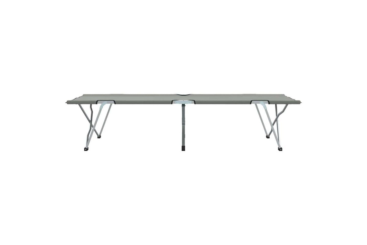 Vidaxl Folding Camping Bed Grey 194 X 62.5 X 42.5 Cm Oxford And Steel-6