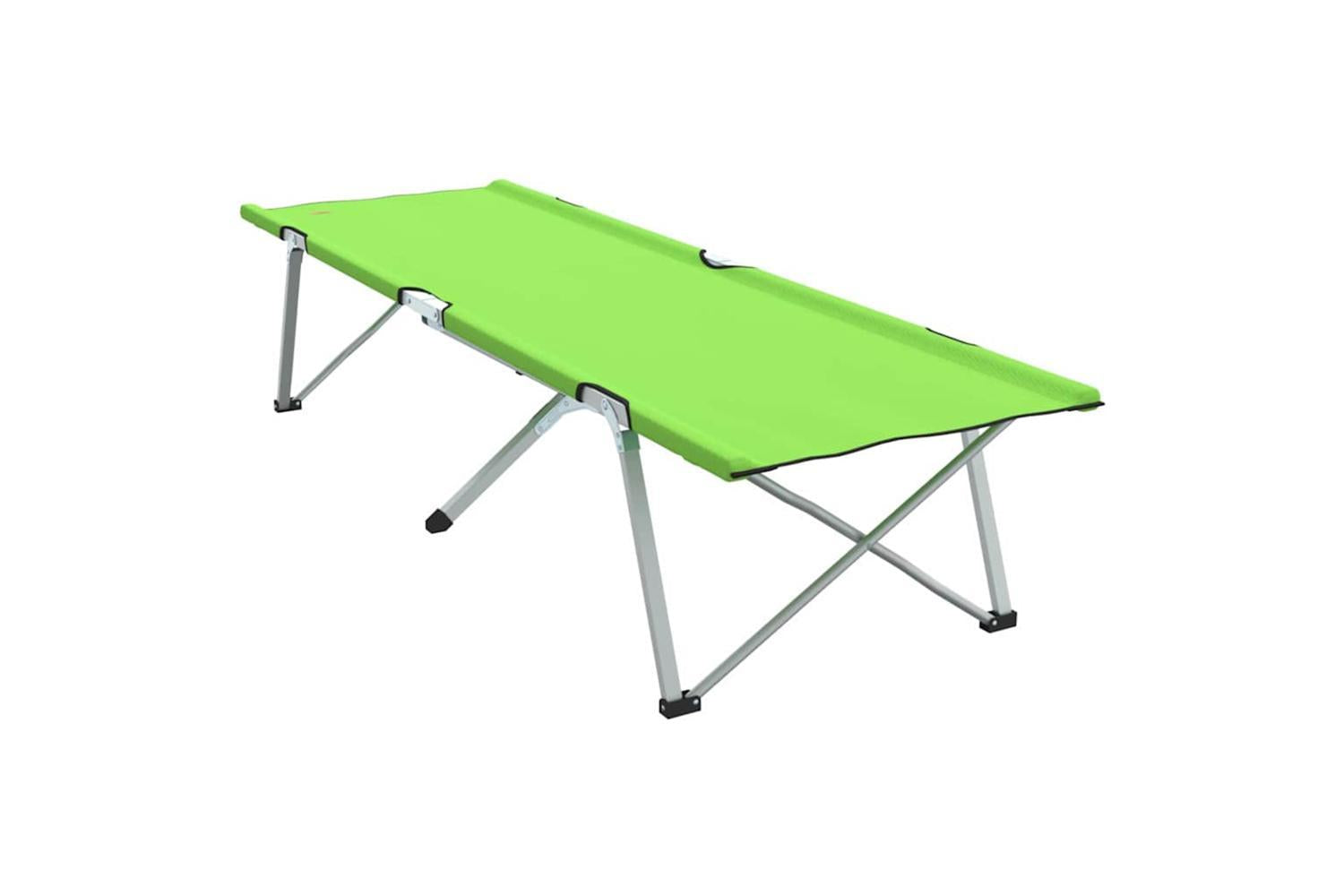 Vidaxl Folding Camping Bed Green 194 X 62.5 X 42.5 Cm Oxford And Steel-7