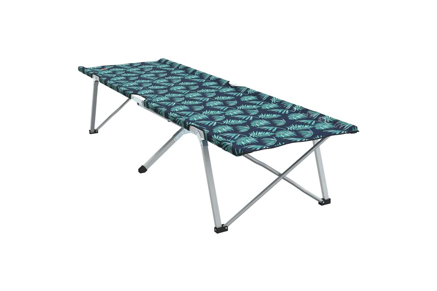 Vidaxl Folding Camping Bed Folding Leaf Forest 194 X 62.5 X 42.5 Cm-7