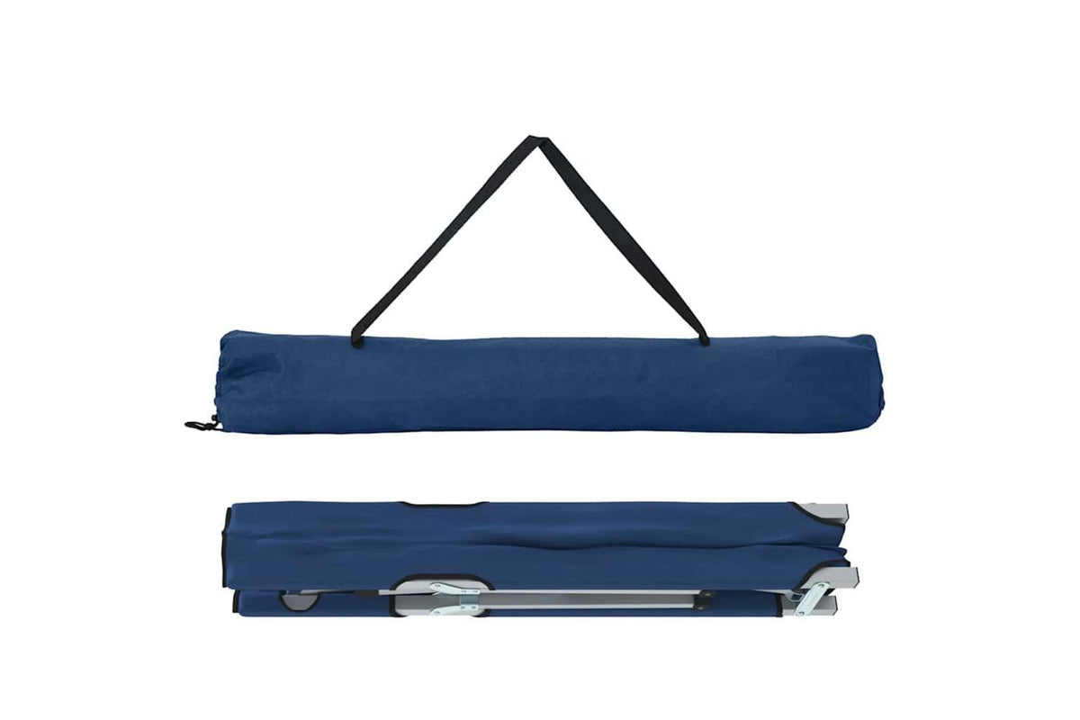 Vidaxl Folding Camping Bed Folding 2 Pcs Blue 194 X 62.5 X 42.5 Cm-6