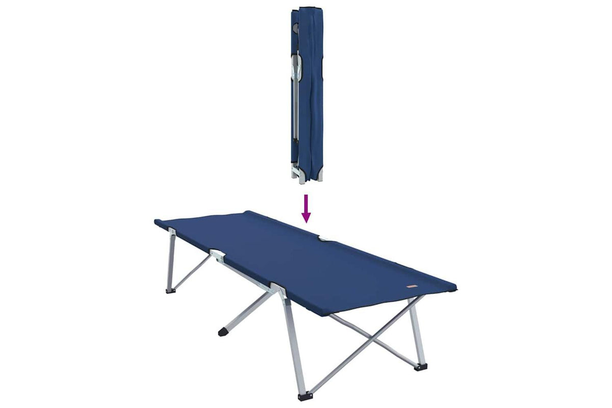 Vidaxl Folding Camping Bed Folding 2 Pcs Blue 194 X 62.5 X 42.5 Cm-10