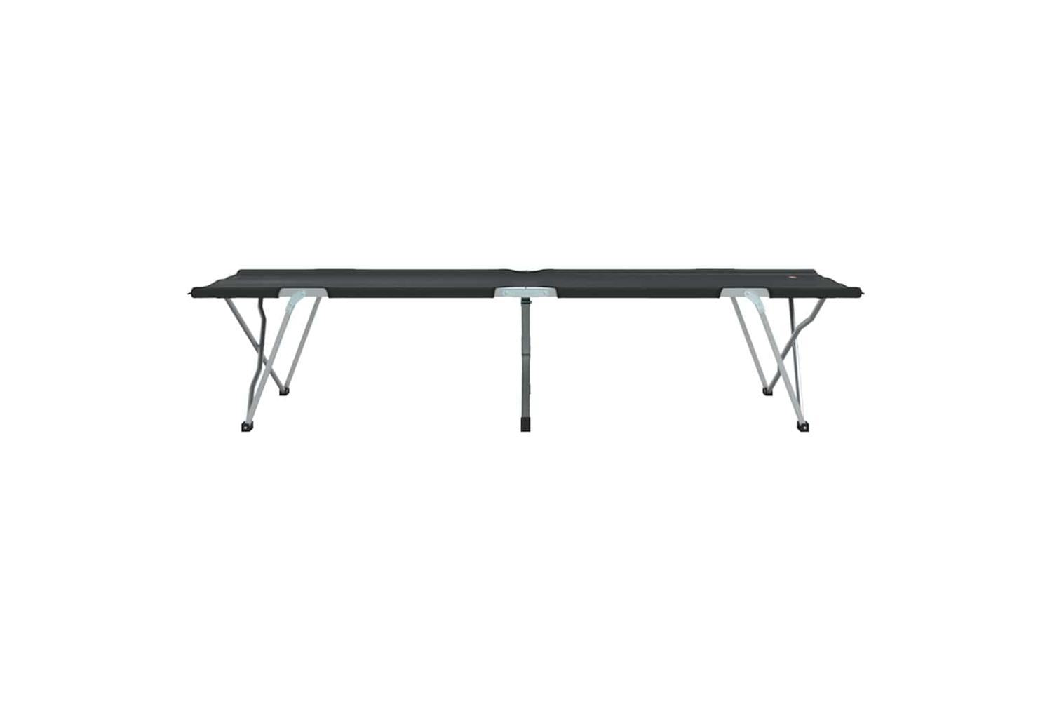 Vidaxl Folding Camping Bed Folding 2 Pcs Black 194 X 62.5 X 42.5 Cm-7