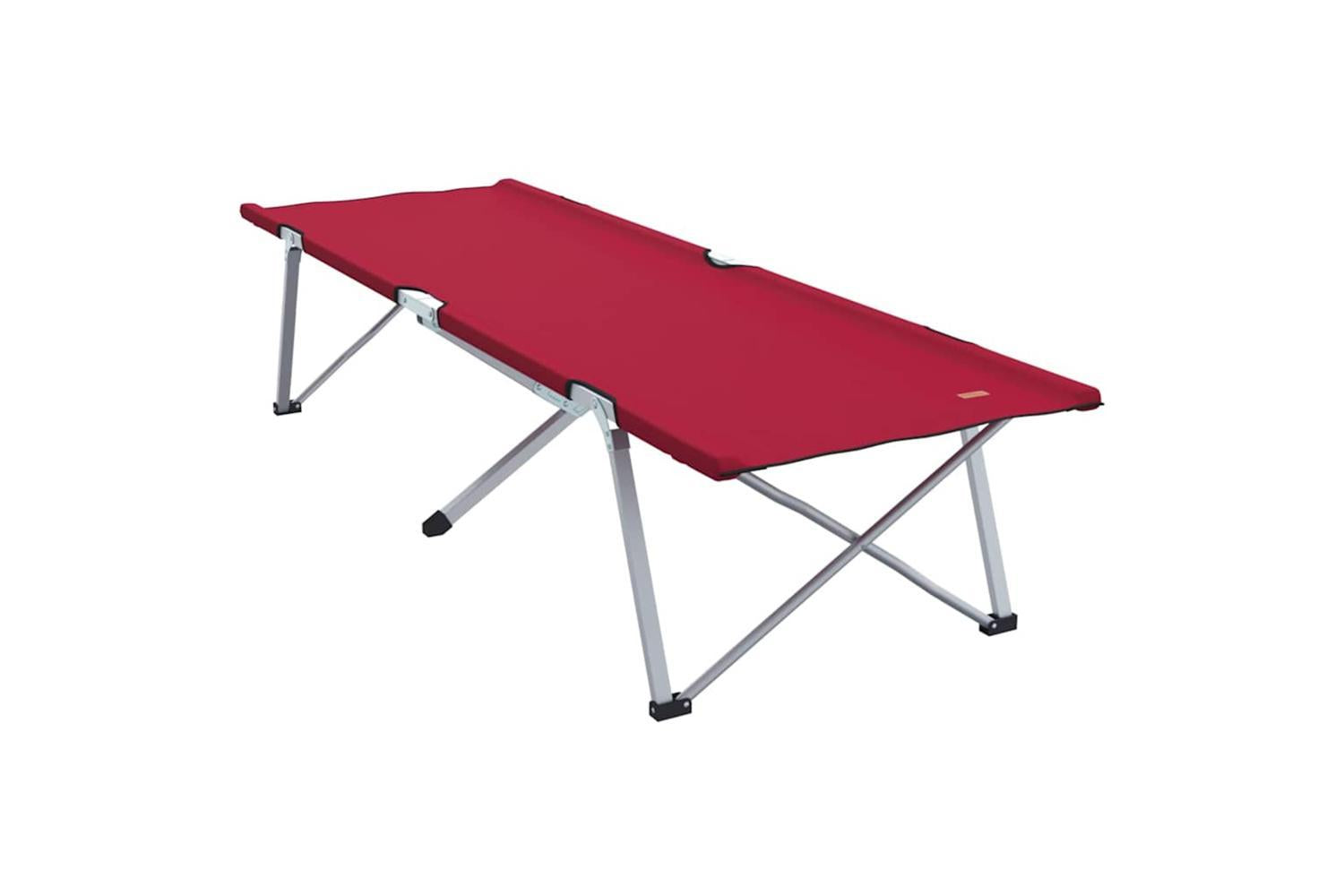 Vidaxl Folding Camping Bed Folding 2 Pcs Red 194 X 62.5 X 42.5 Cm-4