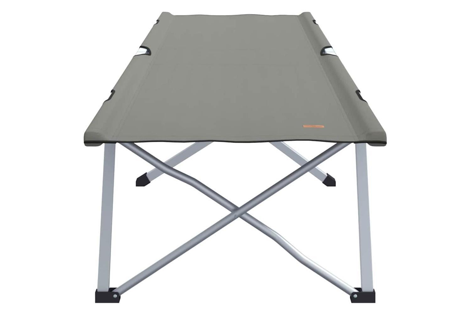 Vidaxl Folding Camping Bed Folding 2 Pcs Grey 194 X 62.5 X 42.5 Cm-5