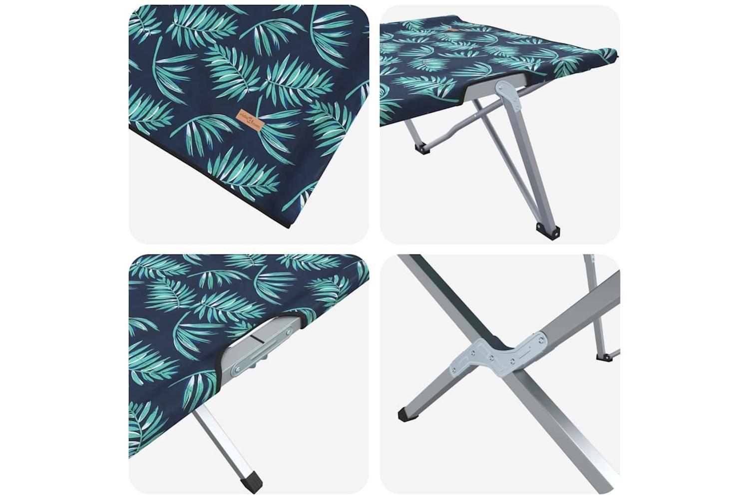 Vidaxl Folding Camping Bed Folding 2 Pcs Forest 194 X 62.5 X 42.5 Cm-9