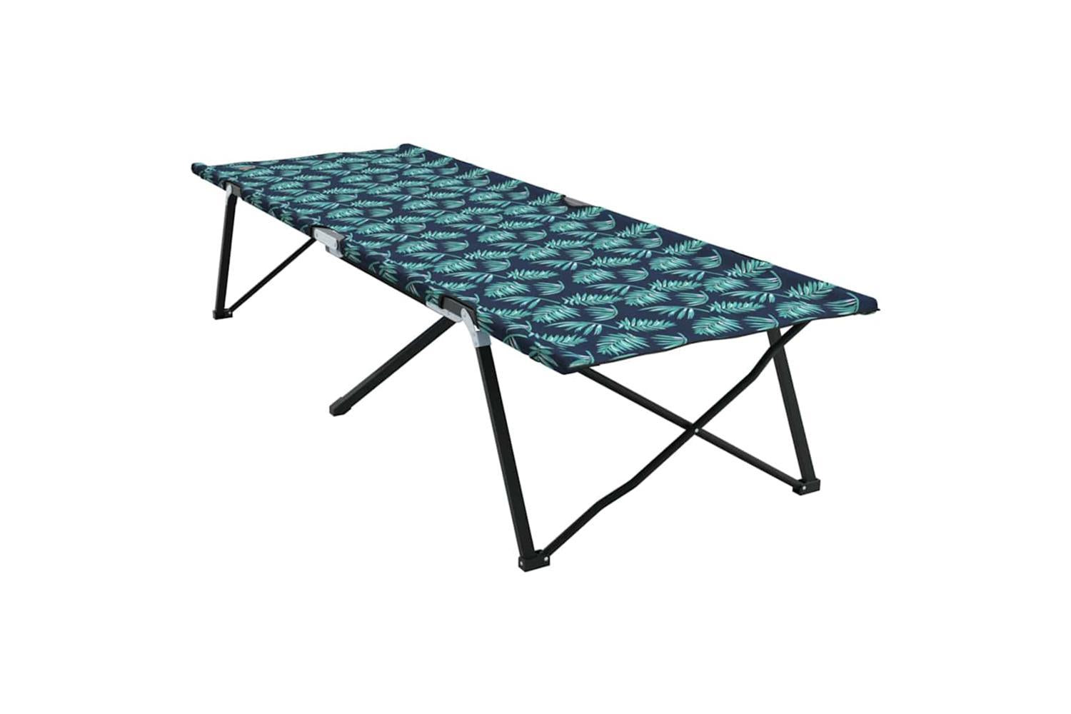 Vidaxl Folding Camping Bed Forest 206 X 76 X 74 Cm Oxford And Steel-7