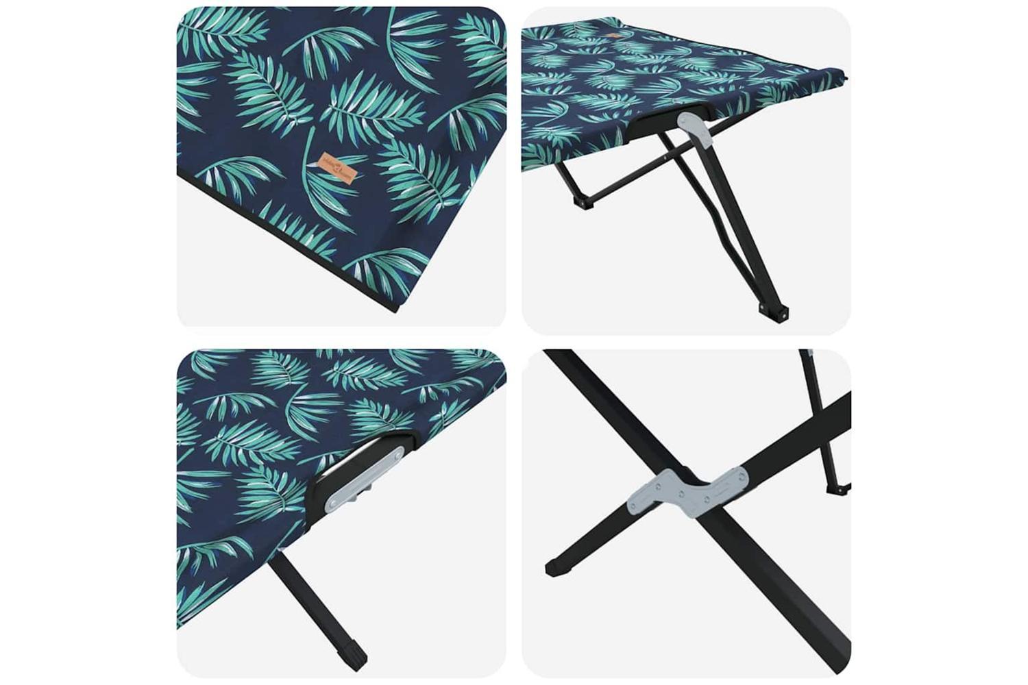 Vidaxl Folding Camping Bed Folding Leaf 2 Pcs Forest 206 X 76 X 74 Cm-9