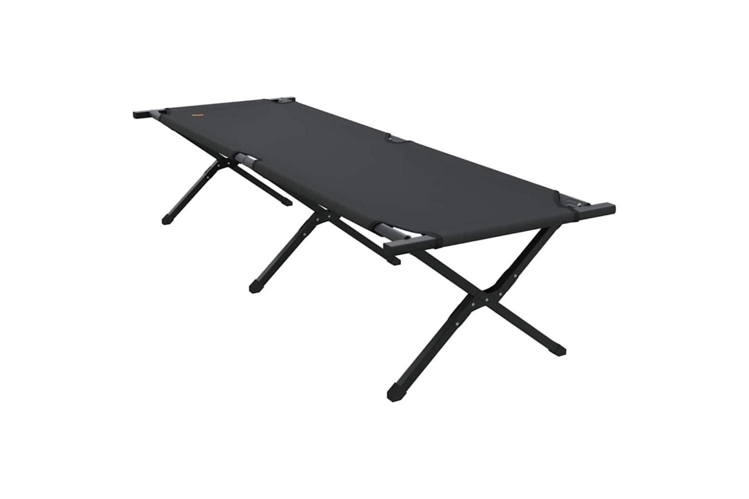 Vidaxl Folding Camping Bed Manual Black 193 X 69 X 45 Cm Oxford Fabric-7