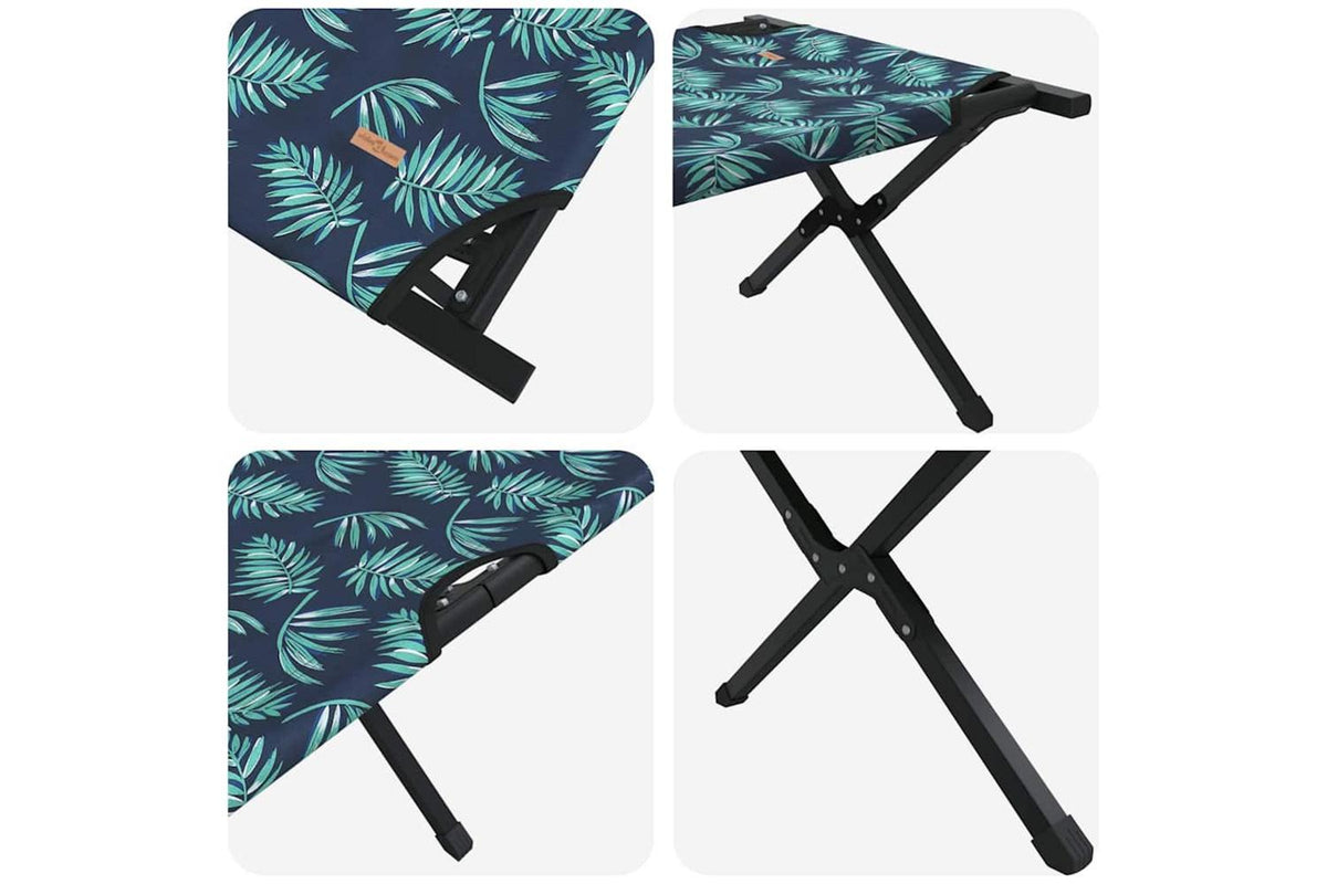 Vidaxl Folding Camping Bed Leaf Forest 193 X 69 X 45 Cm Oxford Fabric-9