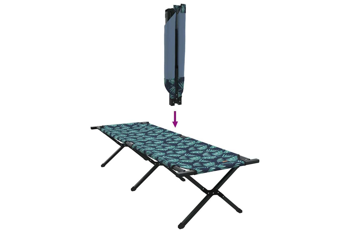 Vidaxl Folding Camping Bed Leaf Forest 193 X 69 X 45 Cm Oxford Fabric-10