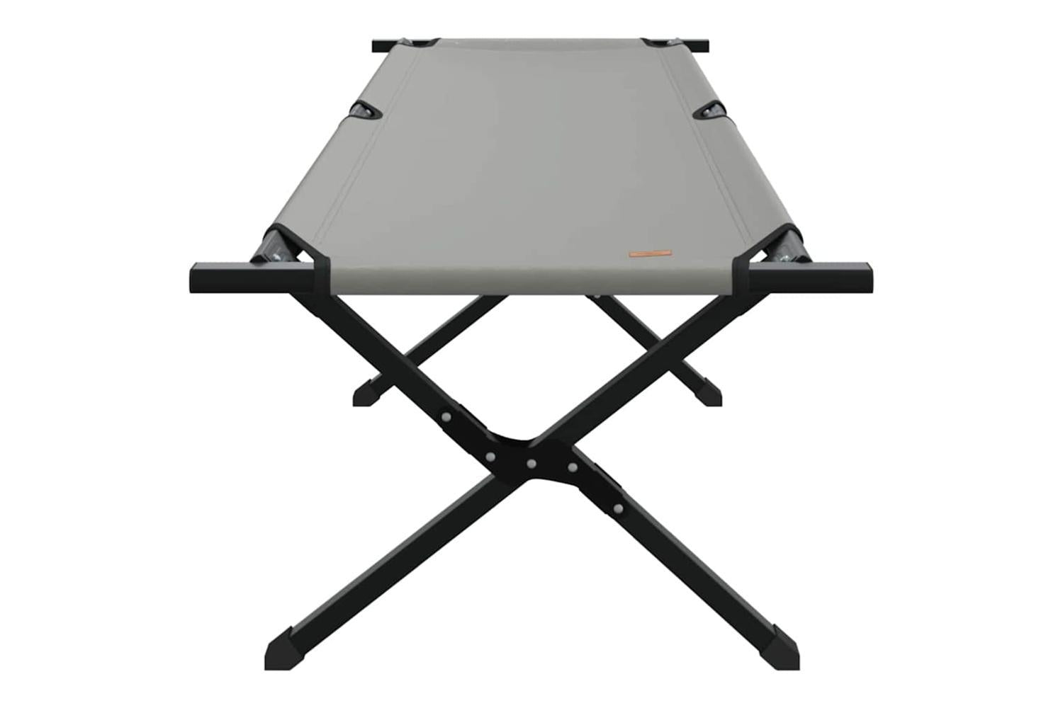Vidaxl Folding Camping Bed 2 Pcs Grey 193 X 69 X 45 Cm Oxford Fabric-5
