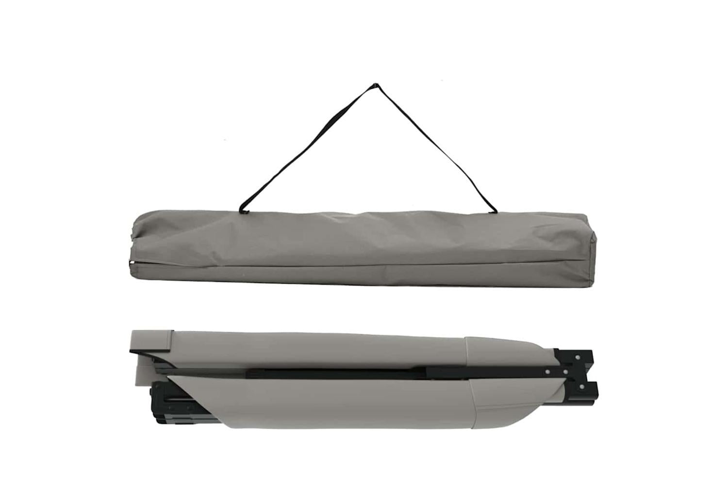 Vidaxl Folding Camping Bed 2 Pcs Grey 193 X 69 X 45 Cm Oxford Fabric-6