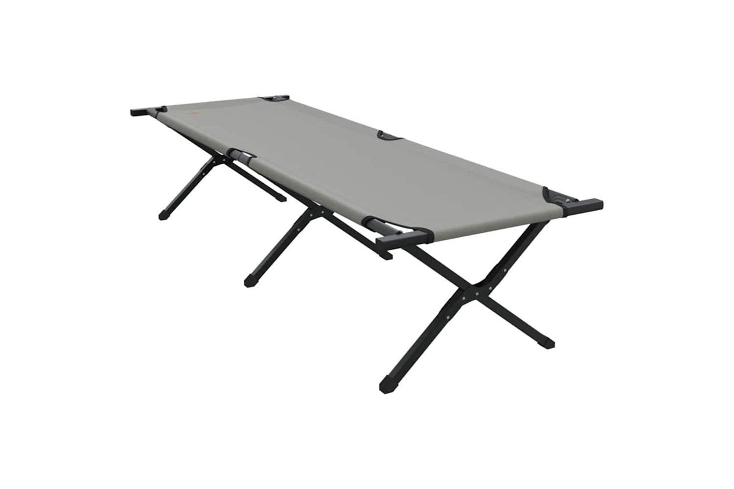Vidaxl Folding Camping Bed 2 Pcs Grey 193 X 69 X 45 Cm Oxford Fabric-9