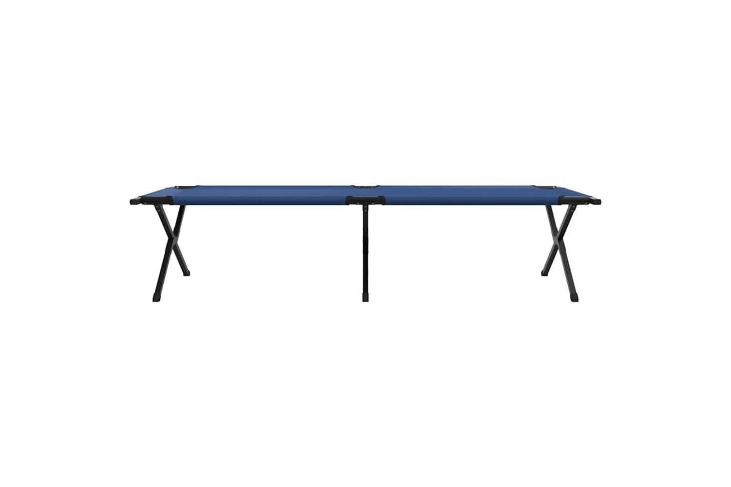 Vidaxl Folding Camping Bed Folding Blue 210 X 80 X 46 Cm Oxford Fabric-6