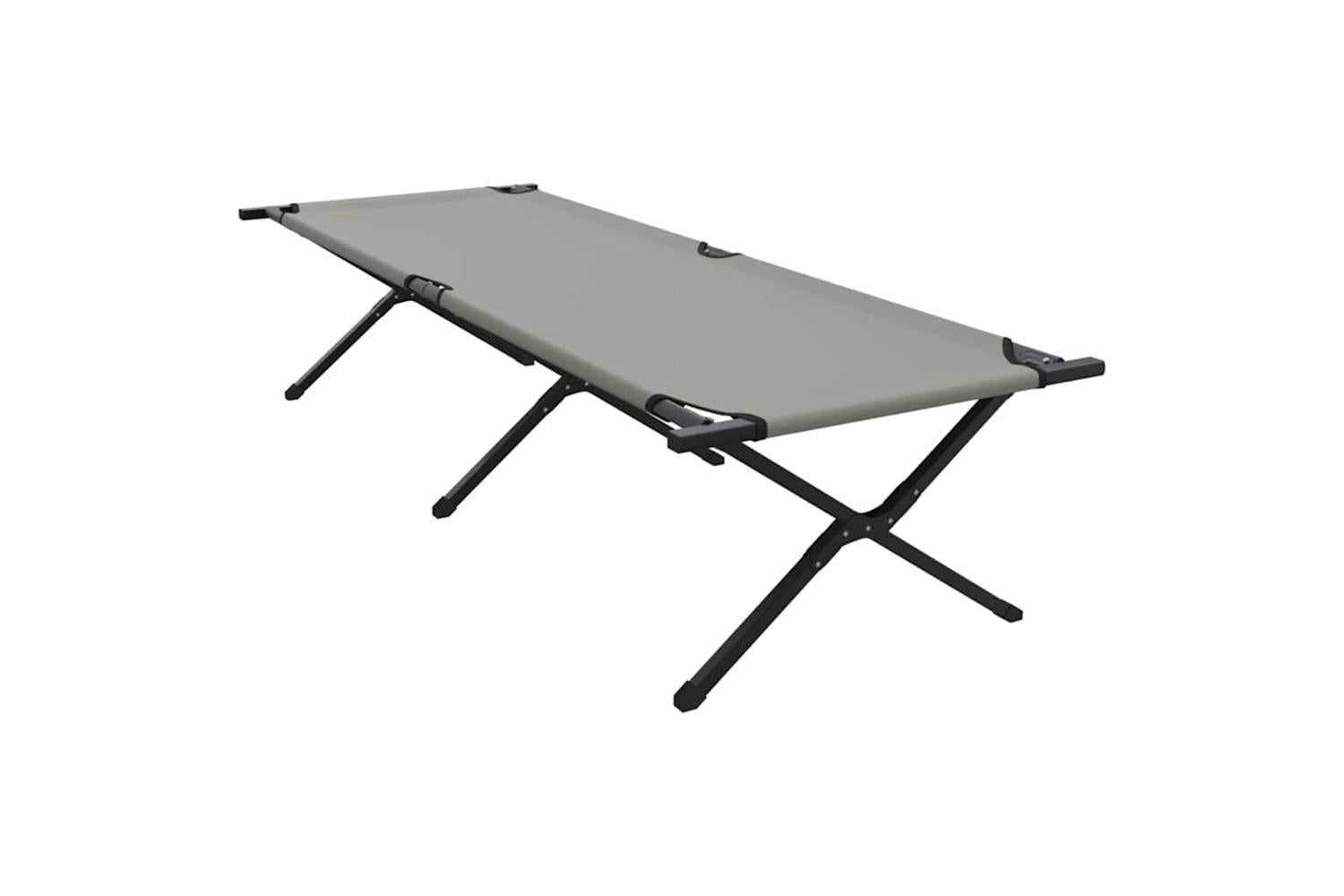 Vidaxl Folding Camping Bed Folding Grey 210 X 80 X 46 Cm Oxford Fabric-7