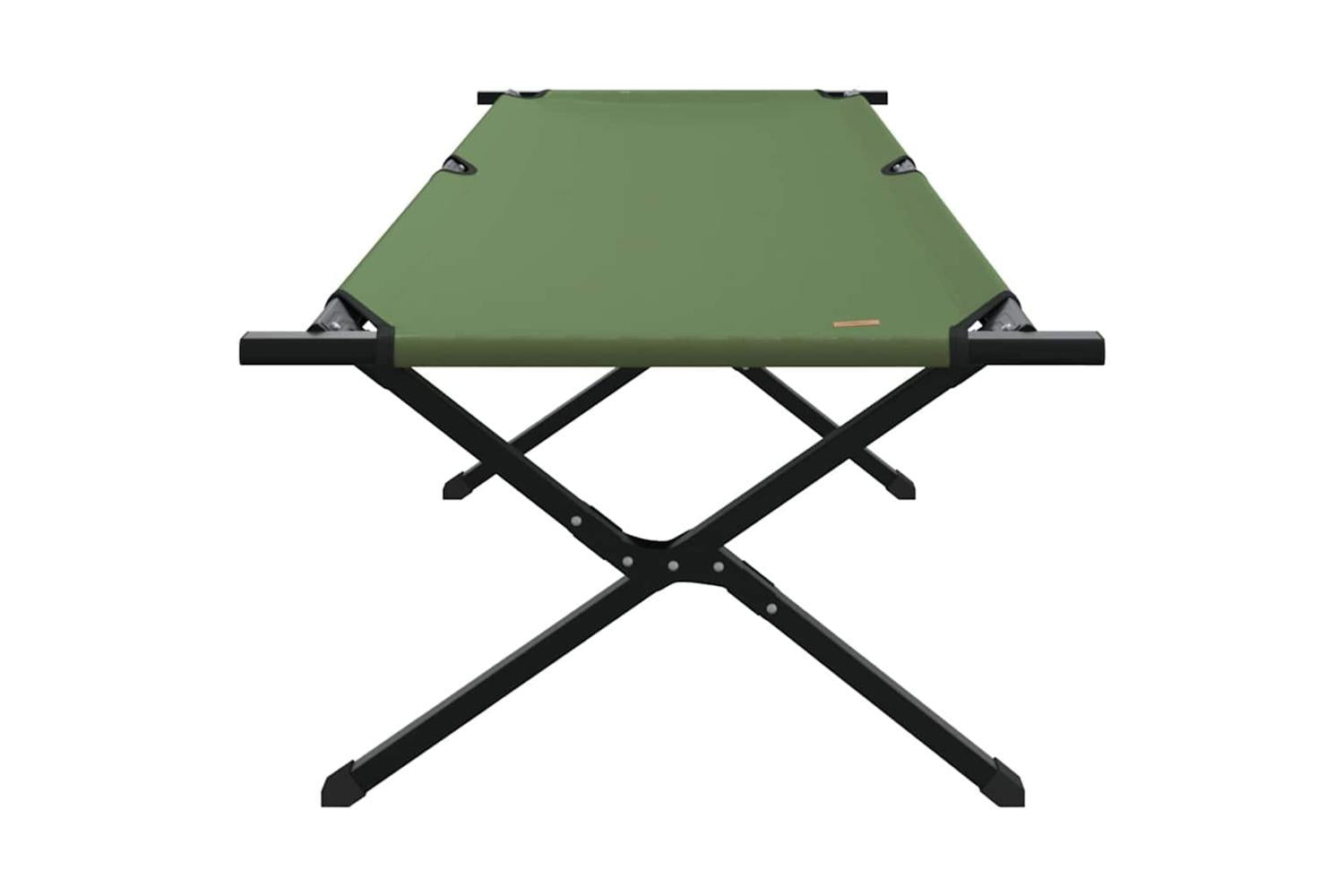 Vidaxl Folding Camping Bed Manual Green 210 X 80 X 46 Cm Oxford Fabric-4