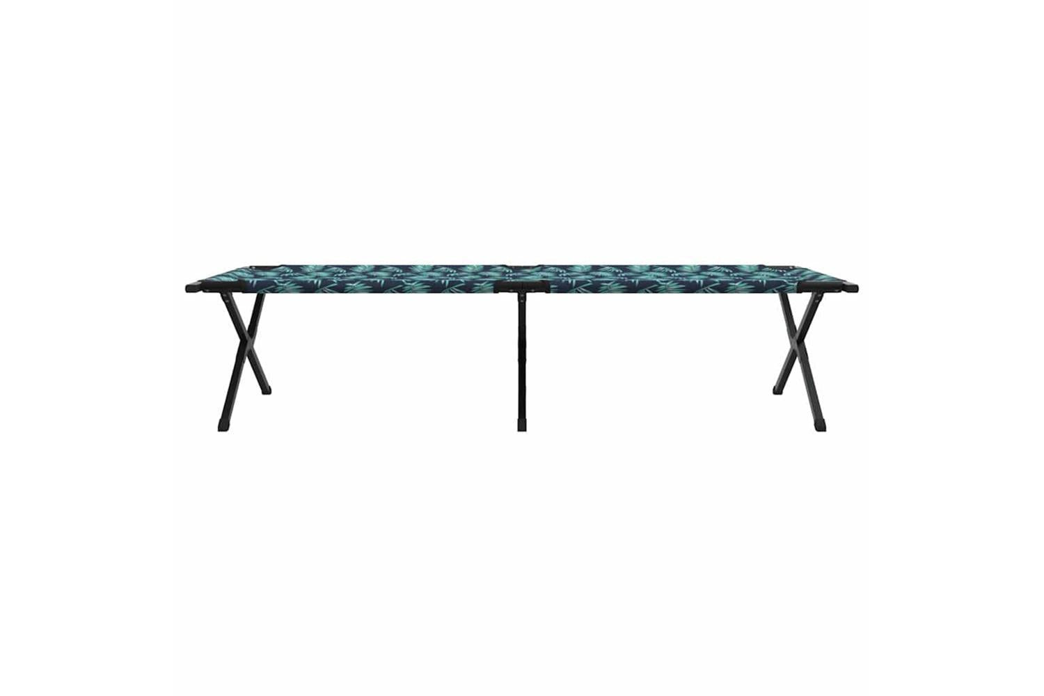 Vidaxl Folding Camping Bed Leaf Forest 210 X 80 X 46 Cm Oxford Fabric-6