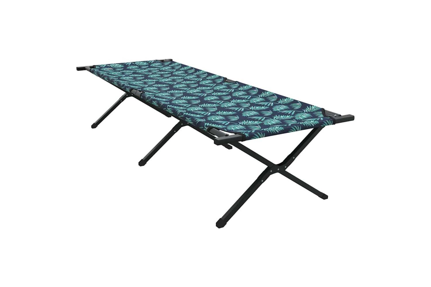 Vidaxl Folding Camping Bed Leaf Forest 210 X 80 X 46 Cm Oxford Fabric-7