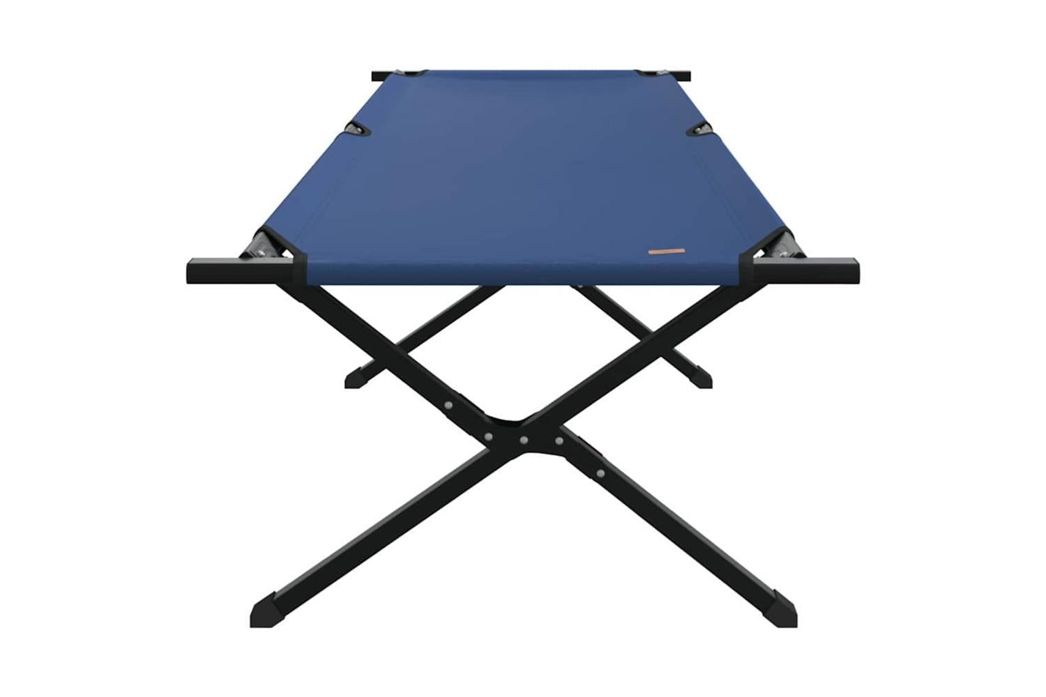 Vidaxl Folding Camping Bed 2 Pcs Blue 210 X 80 X 46 Cm Oxford Fabric-5