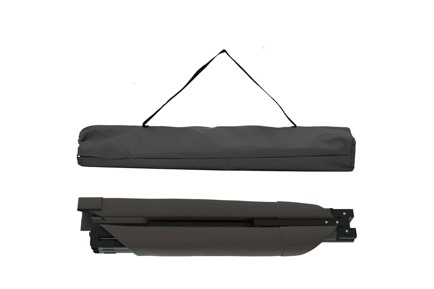 Vidaxl Folding Camping Bed 2 Pcs Black 210 X 80 X 46 Cm Oxford Fabric-6