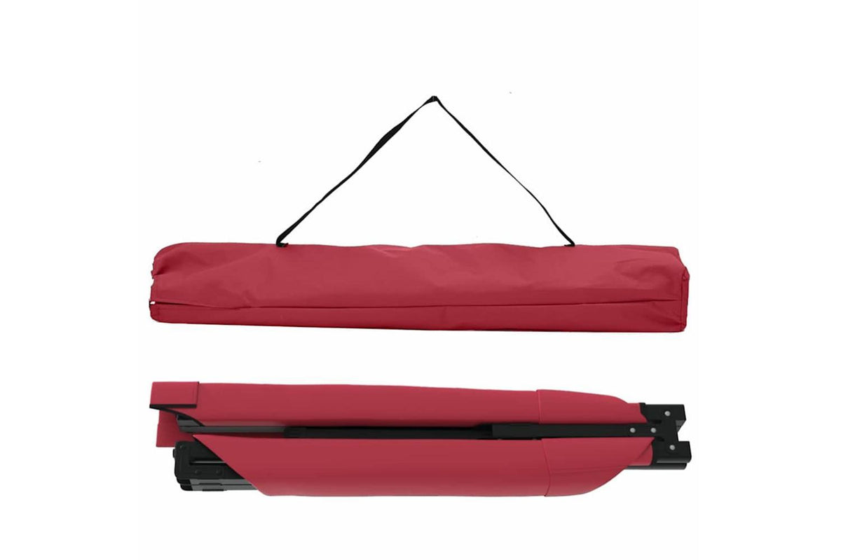 Vidaxl Folding Camping Bed 2 Pcs Red 210 X 80 X 46 Cm Oxford Fabric-6