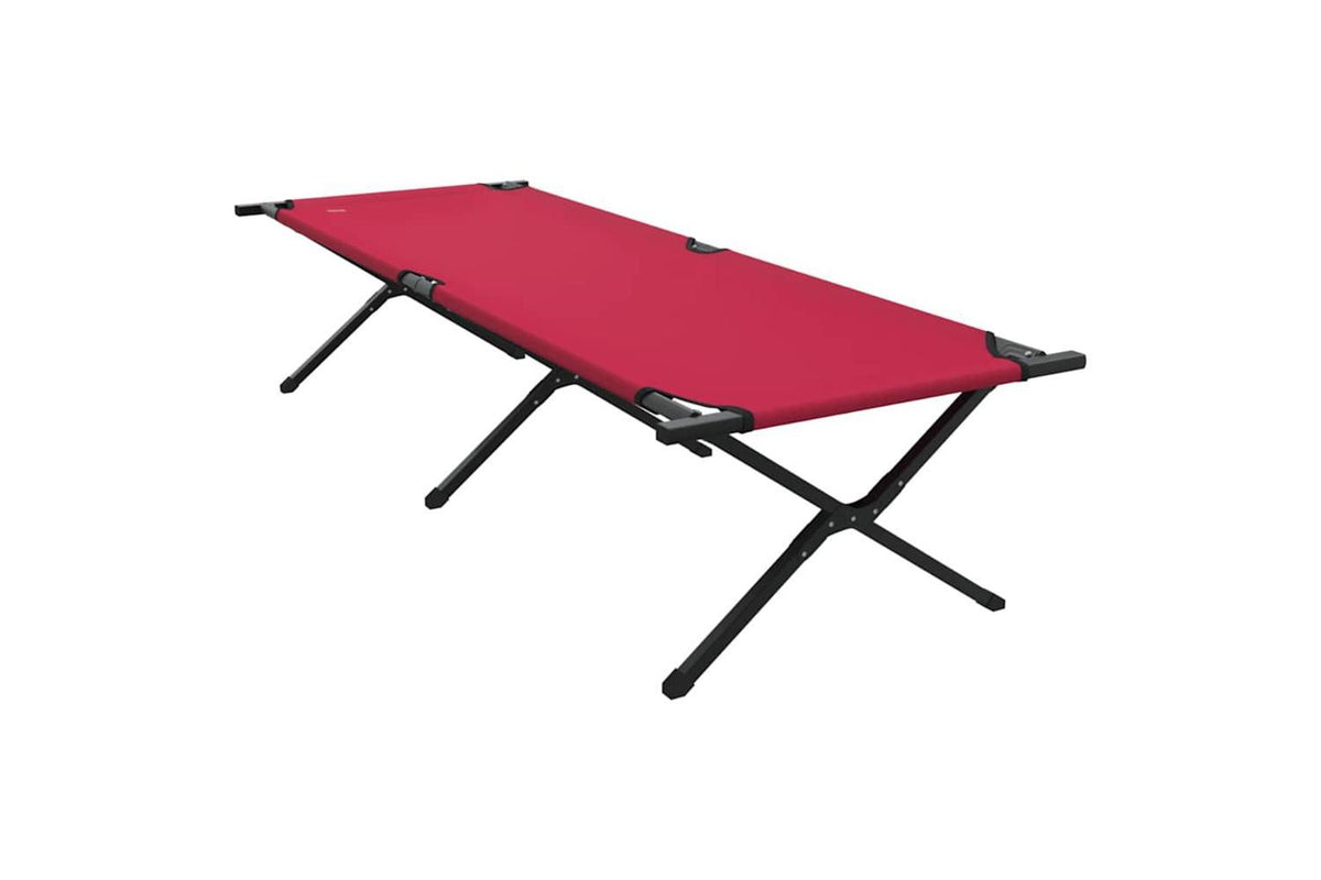 Vidaxl Folding Camping Bed 2 Pcs Red 210 X 80 X 46 Cm Oxford Fabric-8