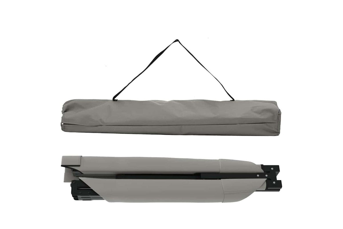 Vidaxl Folding Camping Bed 2 Pcs Grey 210 X 80 X 46 Cm Oxford Fabric-6