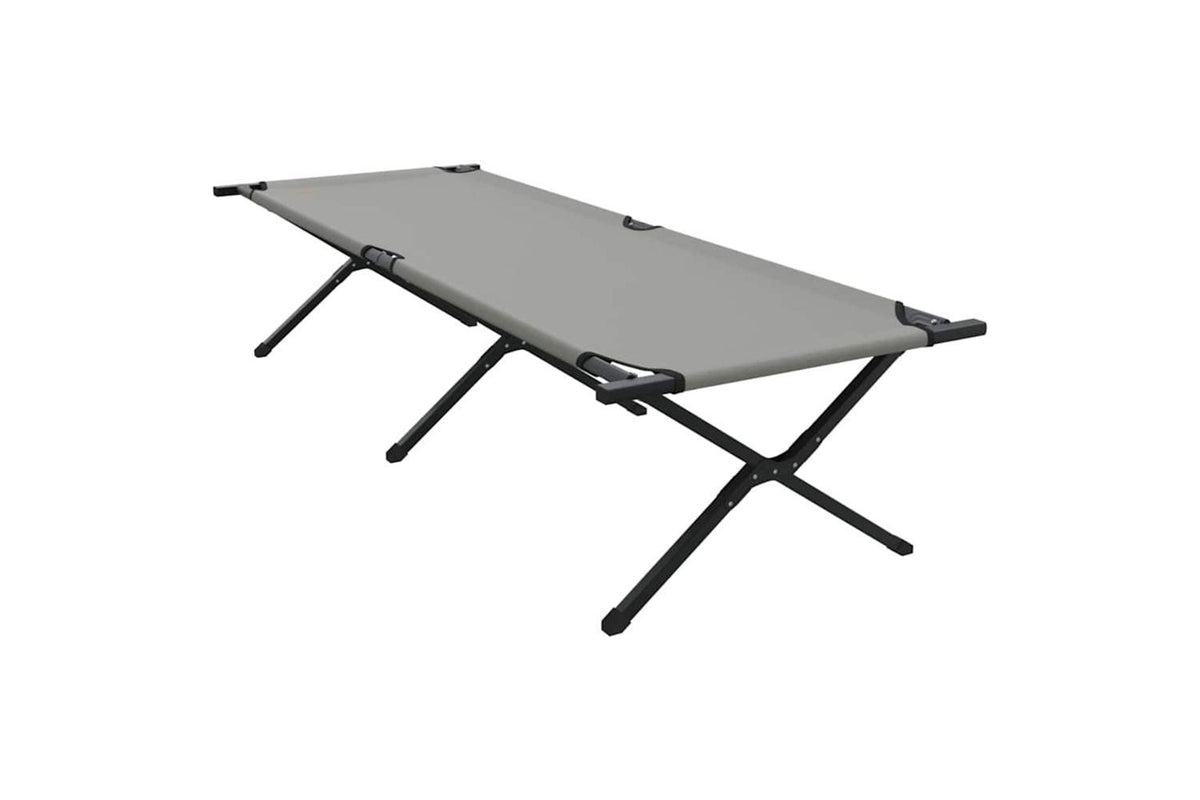 Vidaxl Folding Camping Bed 2 Pcs Grey 210 X 80 X 46 Cm Oxford Fabric-8