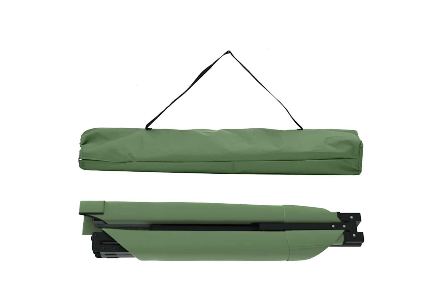 Vidaxl Folding Camping Bed 2 Pcs Green 210 X 80 X 46 Cm Oxford Fabric-6