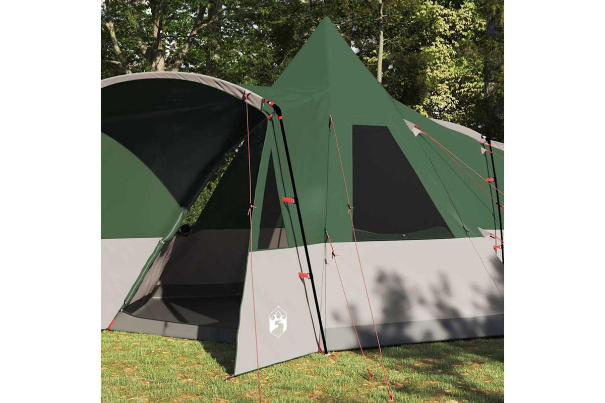 Vidaxl Teepee Tent With Roof With Storage Green 720 X 465 X 295 Cm-3