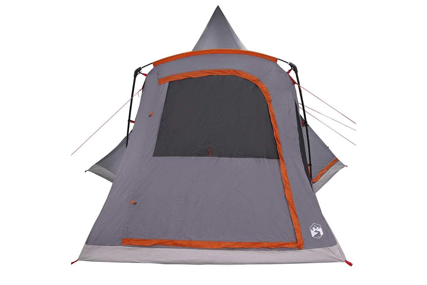Vidaxl Teepee Tent With Roof Grey And Orange 545 X 450 X 295 Cm-6